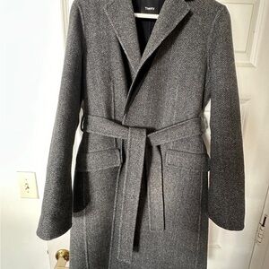 THEORY black belted coat
